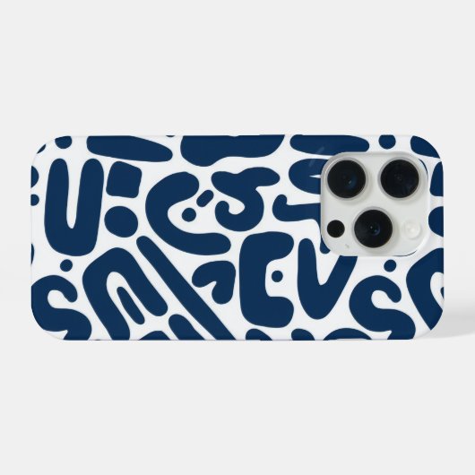 Blue iPhoneケース (裏面横)