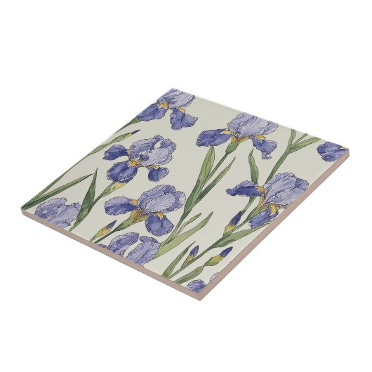 Blue Iris Blossoms タイル (側面)