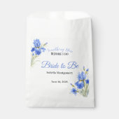 Blue Iris Bride to Be Something Blue Bridal Shower フェイバーバッグ (正面)