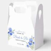 Blue Iris Bride to Be Something Blue Bridal Shower フェイバーボックス (見開き)