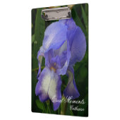 Blue Iris Macro Photo Floral Nature Art Clipboard クリップボード (左)