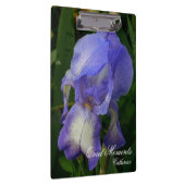 Blue Iris Macro Photo Floral Nature Art Clipboard クリップボード (右)