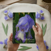 Blue Iris Macro Photo Personalized Notebook Journa ノートブック