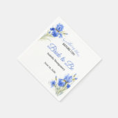 Blue Iris Something Blue Before I Do Bridal Shower スタンダードカクテルナプキン (角)