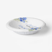 Blue Iris Something Blue Before I Do Bridal Shower ペーパーボウル (傾斜あり)