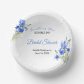 Blue Iris Something Blue Before I Do Bridal Shower ペーパーボウル (正面)