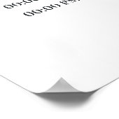 Blue Iris Something Blue Bridal Shower Program ポスター (角)