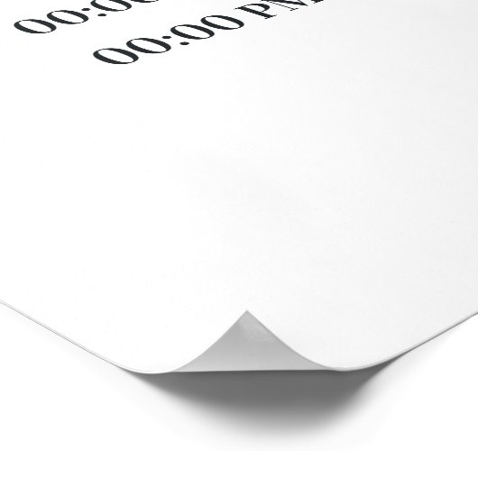 Blue Iris Something Blue Bridal Shower Program ポスター (角)