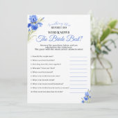 Blue Iris Something Blue Who Knows Bride Best Game 招待状 (スタンド正面)