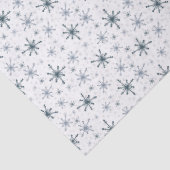 Blue-ish Gray Snowflake Tissue Paper 薄葉紙 (詳細)