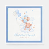 Blue Islamic Aqiqah Baby Boy Decor スタンダードランチョンナプキン (正面)