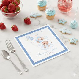 Blue Islamic Aqiqah Baby Boy Decor スタンダードランチョンナプキン