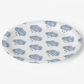 Blue Its a Boy Writhic It's a Boy Art Gender ペーパープレート (アングル)