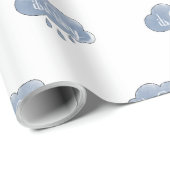 Blue Its a Boy Writhic It's a Boy Art Gender ラッピングペーパー (ロールコーナー)