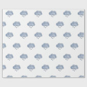 Blue Its a Boy Writhic It's a Boy Art Gender ラッピングペーパー (フラット)