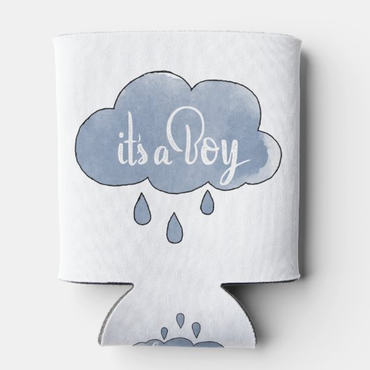 Blue Its a Boy Writhic It's a Boy Art Gender 缶クーラー (裏面)