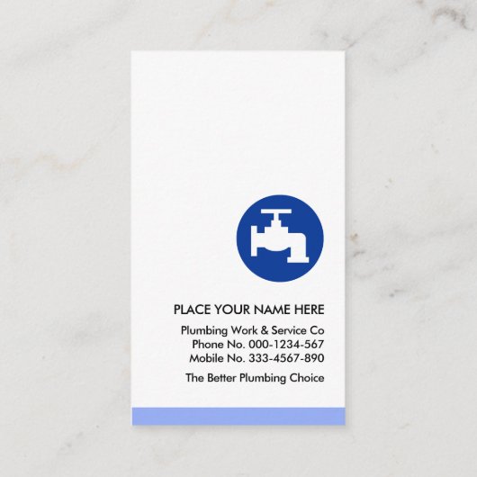 Blue Jackboardお名前のWaterflow 名刺 (裏面)