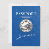 Blue Jamaica 王室の Passport日付の保存 セーブザデート (正面)