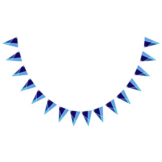 Blue JanaiCreates Color Collection Party Banner バンティングフラッグ (全)