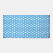 Blue Japanese Pattern  Desk Mat デスクマット (正面)