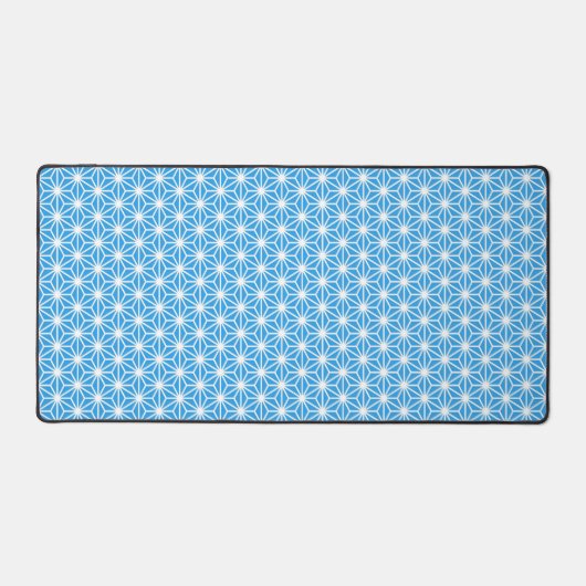 Blue Japanese Pattern  Desk Mat デスクマット (正面)