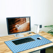 Blue Japanese Pattern  Desk Mat デスクマット