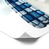 Blue Jayバードアートプリントポスター ポスター (角)