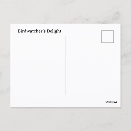 Blue Jay写真自然カスタマイズ ポストカード (裏面)