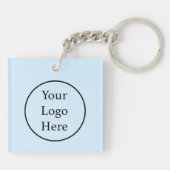 Blue Jay春の花ビジネスロゴ キーホルダー (裏面)