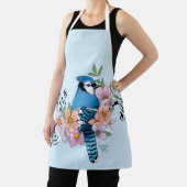 Blue Jay春の花 エプロン (インサイチュ)