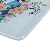 Blue Jay春の花 カッティングボード (角)