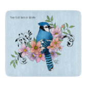 Blue Jay春の花 カッティングボード (正面)