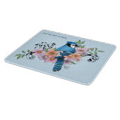 Blue Jay春の花 カッティングボード (角)