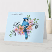 Blue Jay春の花 カード (正面)