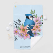 Blue Jay春の花 ゴルフタオル (インサイチュ)