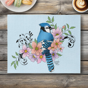 Blue Jay春の花 ジグソーパズル