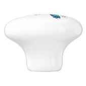 Blue Jay春の花 セラミックノブ (側面)