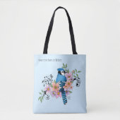 Blue Jay春の花 トートバッグ (正面)