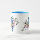 Blue Jay春の花 マグカップ (中央)