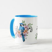 Blue Jay春の花 マグカップ (正面左)