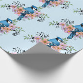 Blue Jay春の花 ラッピングペーパー (角)