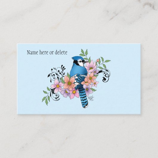 Blue Jay春の花 名刺 (正面)