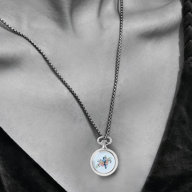 Blue Jay春の花 腕時計 (クリエイターアップロード済み)