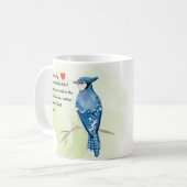 Blue jay水色絵を描's コーヒーマグカップ (正面左)