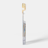 Blue Jay鳥の森の木自然野生動物アート iPhoneケース (左側面)