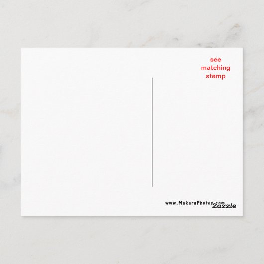 Blue Jay 8979 -カスタマイズ任意の大事な行事 ポストカード (裏面)