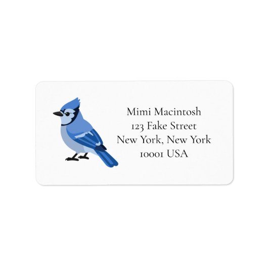 Blue Jay Address Label ラベル (正面)