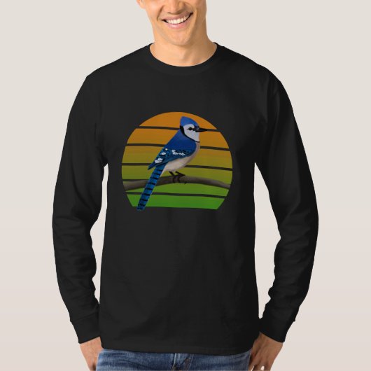 Blue Jay Bird Birder Bird Birdwatcher Animal Biolo Tシャツ (正面)