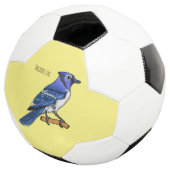 Blue jay bird cartoonイラストレーション サッカーボール (3/4)