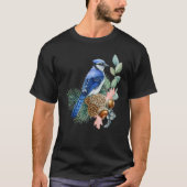 Blue Jay Bird   Cute Birds Animal   Graphic Tシャツ (正面)